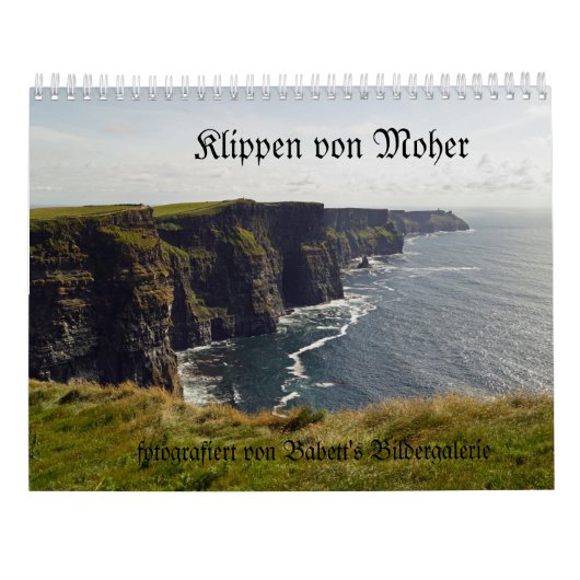 Klippen von Moher deutsch Kalender (Rückseite)