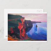 Klippen von Moher im Landkreis Clare Irland bei Su Postkarte (Vorne/Hinten)