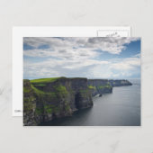 Klippen von Moher in Irland auf Postkarte (Vorne/Hinten)