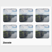 Klippen von Moher in Irland-Aufkleber Quadratischer Aufkleber (Blatt)