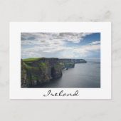 Klippen von Moher in Irland - weiße Postkarte (Vorderseite)