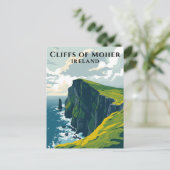 Klippen von Moher Ireland Irish Travel Postkarte (Stehend Vorderseite)