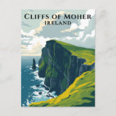 Klippen von Moher Ireland Irish Travel Postkarte (Vorderseite)