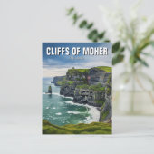 Klippen von Moher Ireland Travel Postkarte (Stehend Vorderseite)