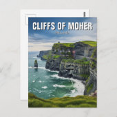 Klippen von Moher Ireland Travel Postkarte (Vorne/Hinten)