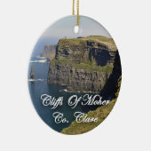 Klippen von Moher Ireland, Weihnachtsschmuck, Keramikornament (Rechts)