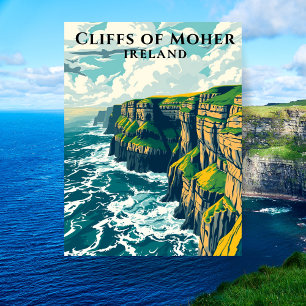 Klippen von Moher Ireland Wild Atlantic Way Postkarte