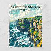 Klippen von Moher Ireland Wild Atlantic Way Postkarte (Vorderseite)