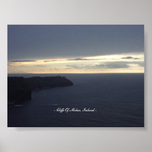 Klippen von Moher, Irland Poster