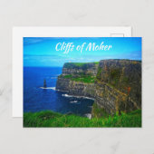 Klippen von Moher, Irland Postkarte (Vorne/Hinten)