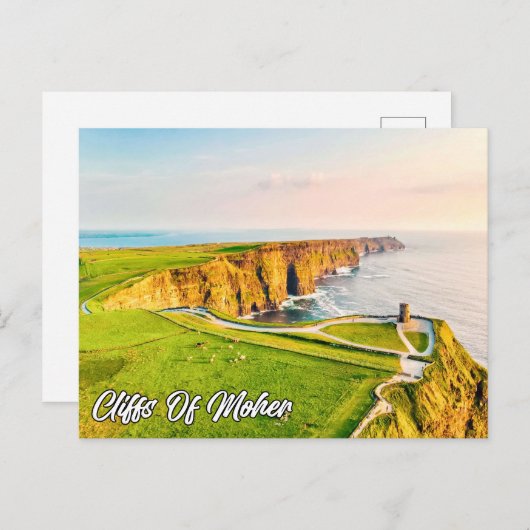 Klippen von Moher, Irland Postkarte (Vorne/Hinten)