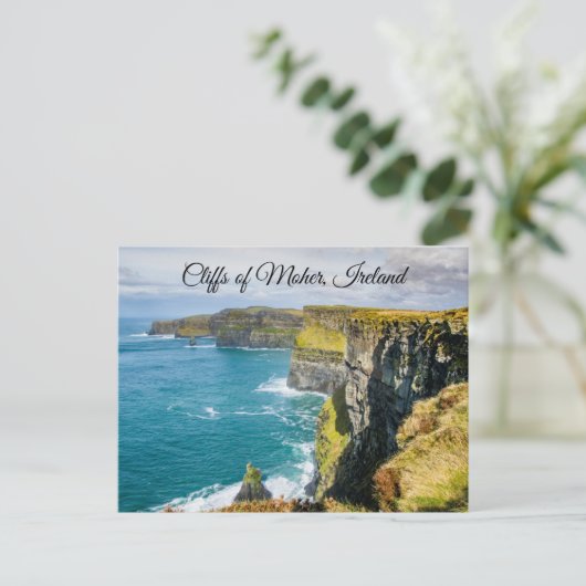 Klippen von Moher, Irland Postkarte (Stehend Vorderseite)