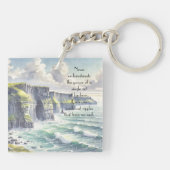 Klippen von Moher, Irland & Zitat Schlüsselanhänger (Rückseite)
