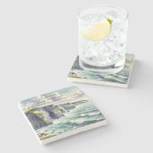 Klippen von Moher, Irland & Zitat Steinuntersetzer (Seitenansicht)