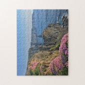 Klippen von Moher Pink Blume, Irland Puzzle (Vertikal)