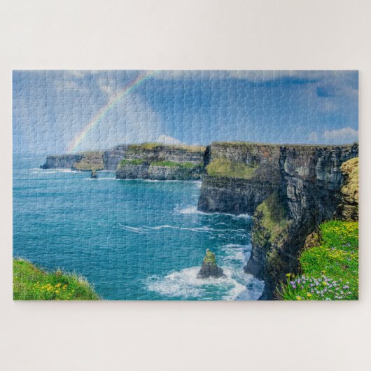 Klippen von Moher Rainbow Irland Puzzle (Horizontal)