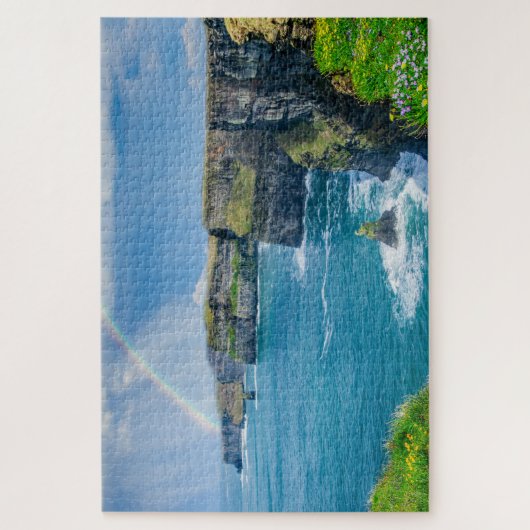 Klippen von Moher Rainbow Irland Puzzle (Vertikal)