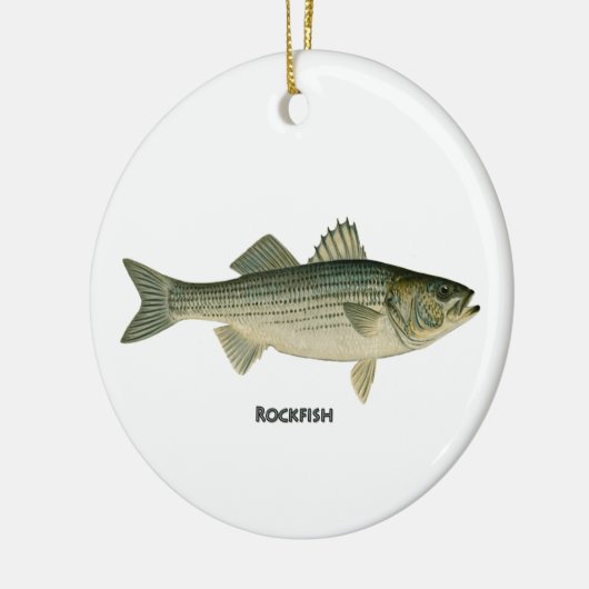 Klippenbarsch-Logo Keramik Ornament (Links)