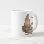 Klippensignalstein-Klapperschlange Jumbo-Tasse (Vorderseite Rechts)