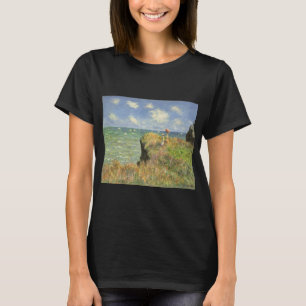 Klippenweg bei Pourville von Claude Monet T-Shirt