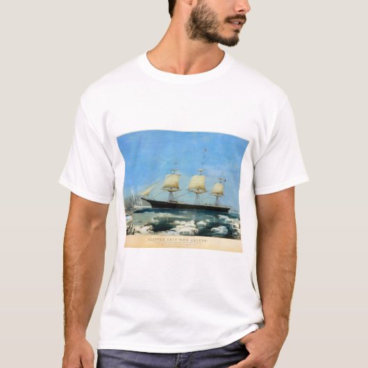 Klipper-Schiff Red Jacket 1854 T-Shirt (Vorderseite)