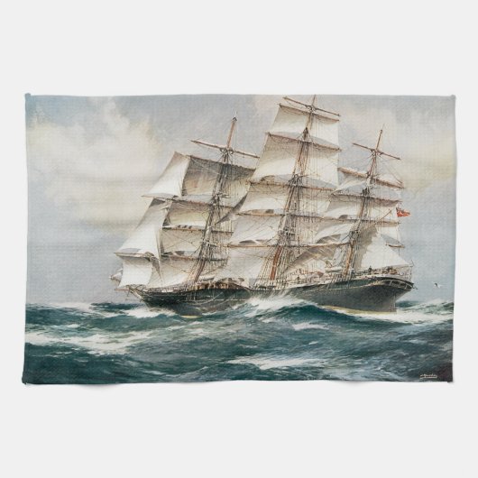 Klippersegler Torrens Geschirrtuch (Horizontal)