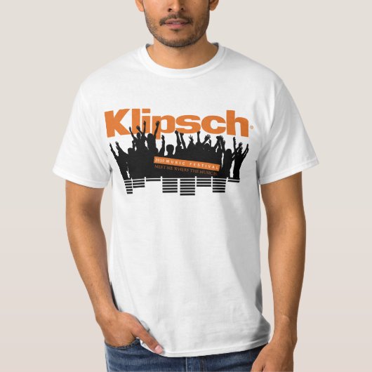 Klipsch Musik-Festival 2010, grundlegender T - T-Shirt (Vorderseite)