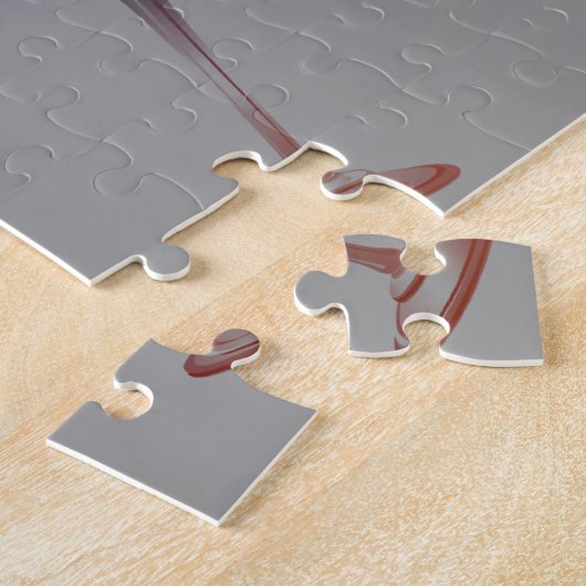 Klirrende Schein-Wein-Glas-Kunst Puzzle (Seite)