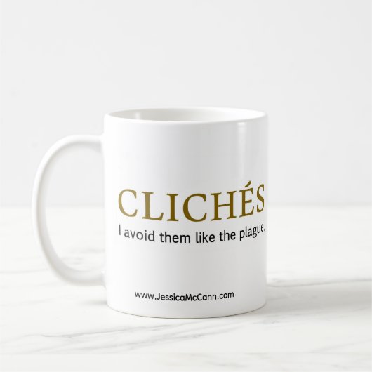 Klischee-Tasse Kaffeetasse (Links)