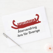 Klistermärkåtervandring Rechteckiger Aufkleber (Umschlag)