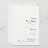 Klivia Elegante Blume Botanisch Save the Date Einladung (Vorderseite)