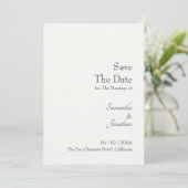 Klivia Elegante Blume Botanisch Save the Date Einladung (Stehend Vorderseite)