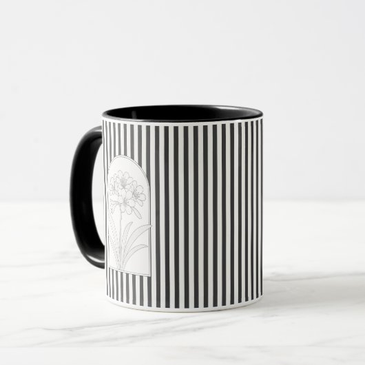 Klivia Elegante Blume Botanisch Tasse (Vorderseite Links)