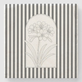 Klivia Elegante Blume Untersetzer Botanischer Stei