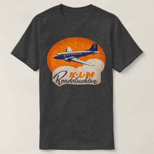 KLM Rondvluchten T-Shirt (Design vorne)