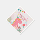 Klomp, Crunch & Growl! Dinosaur-Party Serviette (Ecke)