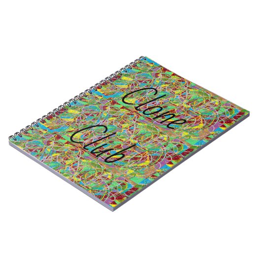 Klon-Verein von der verwaisten schwarzen Notizblock (Linke Seite)