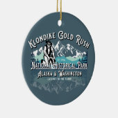 KLONDIKE GOLD RUSH NATIONAL HISTORICAL PARK KERAMIK ORNAMENT (Rechts)