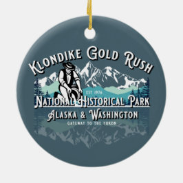 KLONDIKE GOLD RUSH NATIONAL HISTORICAL PARK KERAMIK ORNAMENT
