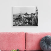 Klondike Männer nach der Jagd auf ptarmigan in Nom Leinwanddruck (Insitu (Wohnzimmer))