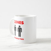 Klone sind Menschen, die zwei lustige Muggys sind Kaffeetasse (Vorderseite Links)
