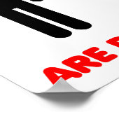 Klone sind Menschen zwei lustige Poster (Ecke)