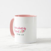 Klonen an das Gute // Bibelverse Tasse (Vorderseite Links)