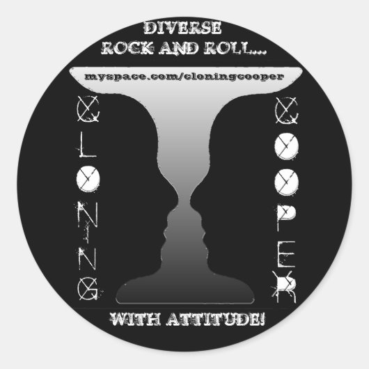 Klonkleber Runder Aufkleber (Vorderseite)