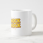 Klopf klopf Jumbo-Tasse (Vorderseite Rechts)