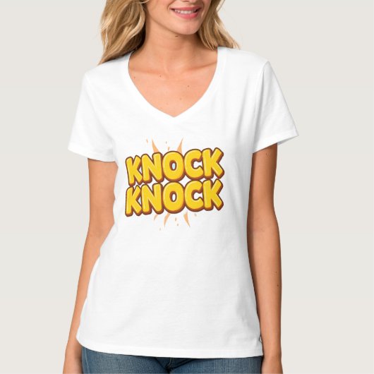 Klopf klopf T-Shirt (Vorderseite)
