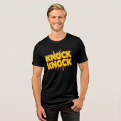 Klopf klopf Tri-Blend shirt (Vorderseite voll)