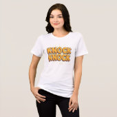 Klopf klopf Tri-Blend shirt (Vorderseite voll)