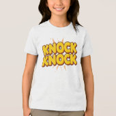 Klopf klopf Tri-Blend shirt (Vorderseite)