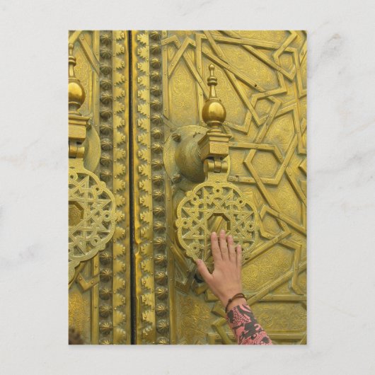 Klopfen an der Himmelstür Postkarte (Vorderseite)